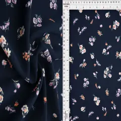 1 Yard Cey Ditsy Flower Fabric, 58/59&Prime; Wide 100% Polyester NAVY