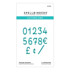 Spellbinders Etched Dies-Postage Numbers