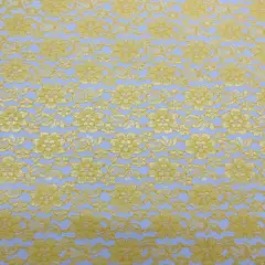 1 Yard Yellow Rachelle Lace Fabric For Table Runners Curtains Overlays Crafts Decor 58&Prime;-60&Prime; Wide