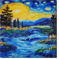 Bead Embroidery Kit - There behind the waterfall