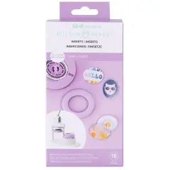 We R Button Press Insert 19/Pkg-Small Oval (45mm)