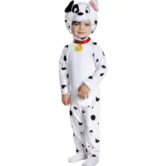Toddler 101 Dalmatians Costume Child Halloween One-Piece Jumpsuit