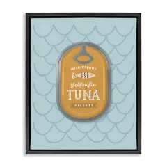 Stupell Industries Nautical Tuna Tin Floating Frame, design by Sandra Picco