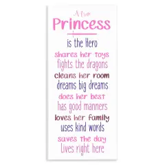 Stupell Industries True Princess Is The Hero Wall Plaque By Kim Allen