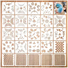Face Painting Stencils(Art Deco)