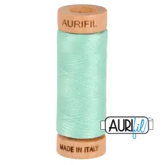 Medium Mint (2835) | 80wt Small Spool (274M / 300Y) | Aurifil Thread