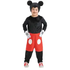 Toddler Mickey Mouse Adaptive Costume with Velcro Closures and Headpiece