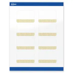 Avery Printable Rectangle Labels with Sure Feed Technology, Pre-Printed Gold Lace Trim Pattern, Glossy White, 2" x 3", Laser & Inkjet Compatible, 80 Total, Great for Branding, Marketing, and Events