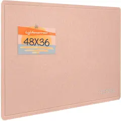 Large Bulletin Board - 48 x 36 Inches(Mauvey Pink)
