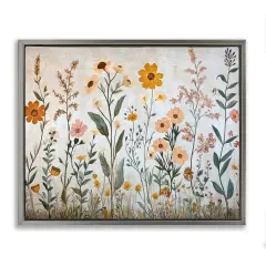 Stupell Industries Growing Tall Wildflowers Floating Frame, design by Petal Prints Design