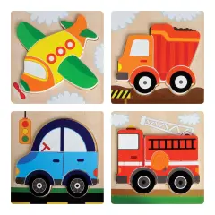 Master Pieces Puzzles Chunky Wooden Puzzles &ndash; Set of 12 (6" x 6")