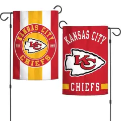 Kansas City Chiefs Garden Flag 2 Sided Classic Logo