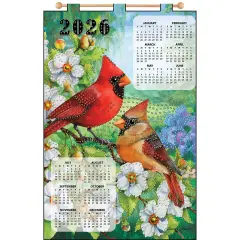 Design WorksCardinal Couple Calendar Felt & Sequin Kit Multi