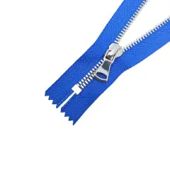 5MM One Way Closed Bottom Zipper Royal Tape Nickel Teeth 7&ndash;20 Inche