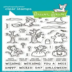 Lawn Fawn Clear Stamps-Halloween Mice