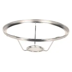 Aladdin Nickel Plated 10" Under Burner Shade Ring for Glass Shades