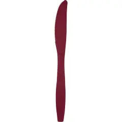 288 pc Bulk Burgundy Plastic Knives