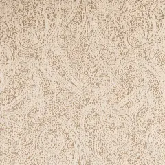 Paisley Cafe - Beige & Taupe,Brown Paisley Upholstery Fabric 54 Inches"