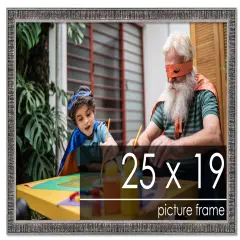 Textured Black Picture Frame - UV Acrylic, Backing Board, Hanging Hardware Included