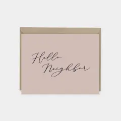 "Hello Neighbor" Card