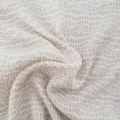 1 Yard Stylish Beige Rayon Crinkle Crepon Apparel Fabric 50 Inch Width
