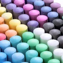 Sidewalk Chalk, 144 Pack 18 Colors Sidewalk Chalk Set For Kids Jumbo Chalk Bulk, Great for Kids Family, Paint on Sidewalk School Chalkboard Blackboard Street Playground