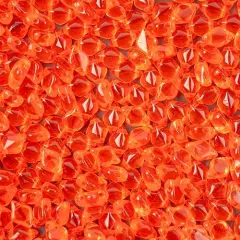 Matubo 2-Hole Czech Glass Transparent Gemduo Beads, 50g Hyacinth