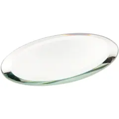 Plymor 2" x 3" Oval, 3mm Thick Beveled Glass Mirror