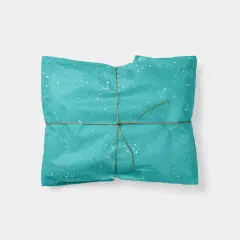 Aqua Speckle Gift Wrap