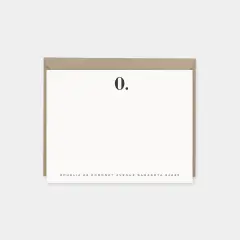 Elegant Modern Monogram Note Cards