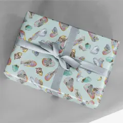 Gemology Mint Green Gift Wrap