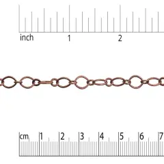 JewelrySupply Chain - 6mm Antique Copper Plated (Foot)