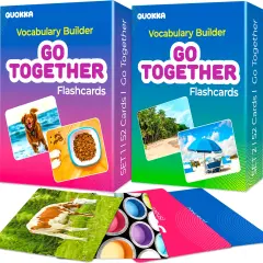104 Vocabulary Flash Cards Go Together with Realistic Images for Kids