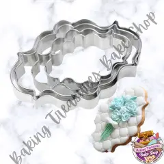 Style 1 Plaque Frame Cookie Cutter 4Pcs