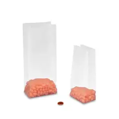 Small Frosted Plastic SOS Bags 3'' x 2'' x 7''