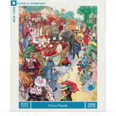 New York Puzzle Company Circus Parade 1000 Piece Piece Jigsaw Puzzle