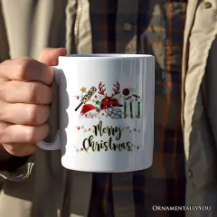 Cricket Buffalo Plaid Christmas Mug, Team and Coaches Gift