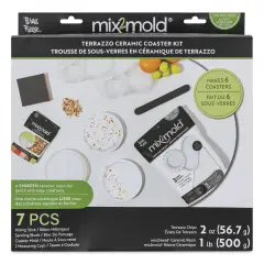 Brea Reese Mix2Mold Terrazzo Ceramic Coaster Kit