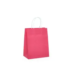 Roomy Bright Matte Shopping Bag with White Interior 16" x 6" x 12"