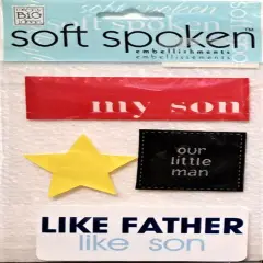 Me & My Big Ideas Our Little Man Dimensional Stickers