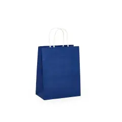 Convenient Bright Matte Shopping Bag with White Interior 6" x 3 1/4" x 8 3/8"