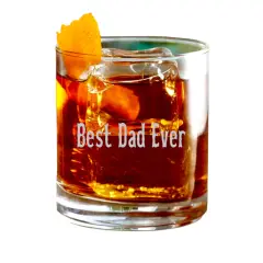Rocks Glass - Best Dad Ever - Double Old Fashioned