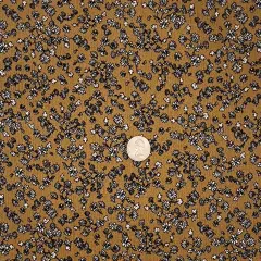 1 Yard Mustard Gold Rayon Crinkle Fabric 50/52" Wide Lightweight Textured Apparel Material