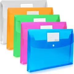 5 Pack Plastic Envelopes