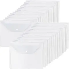 30 Pcs Plastic Folders for Documents