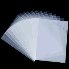 48 Pack Plastic Clear Document Folders