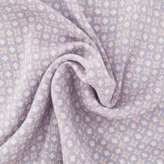 1 Yard Lavender Rayon Crinkle Crepon Lightweight Drapey Fabric for Dresses Skirts Width 50/52"