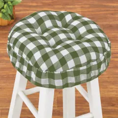Collections Etc Buffalo Check Bar Stool Cushion