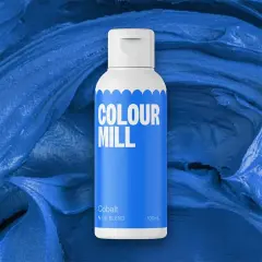 Cobalt Blue Oil Based Food Coloring 100ml for Cake Decorating Vibrant Blue Shades