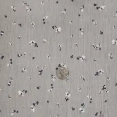 1 Yard Rayon Crinkle Silver Woven Fabric, 50/52&Prime; Wide 100% Rayon